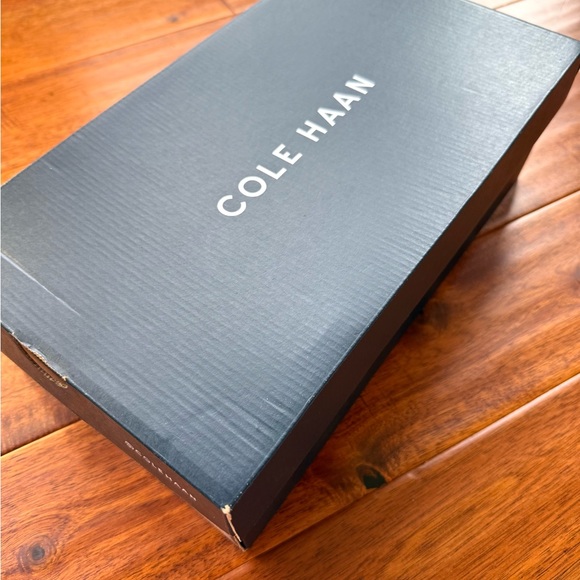 NEW! Cole Haan men’s 10.5 Grand Crosscourt navy blue leather lace-up shoes NIB! - Picture 3 of 11